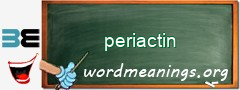 WordMeaning blackboard for periactin